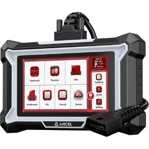 ANCEL DS100 OBD2 Scanner - ABS, SRS, Transmission & Check Engine Code Reader with 7 Reset, Oil/Brake/BMS/SAS/ETS Reset, ABS Auto Bleeding, Gear Learning, Lifetime Free Update, Online Customer Service