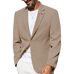 PJ PAUL JONES Casual Blazer for Men Lightweight Two Button Suit Jacket Performance Sport Coat