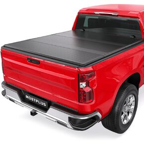 MOSTPLUS Fiberglass Tri Fold Tonneau Cover Hard Truck Bed Compatible with 1988-2002 Chevy GMC C1500 C2500 C3500 Fleetside 6.5 FT Bed (78.8 inch) - 3-Fold Bed