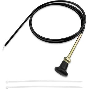 Replace 054-8017-00 Mower Choke Cable Fits for Bad Boy Stens Mower 290-610 / CZT Elite/Compact Outlaw/MZ Magnum/Maverick/Outlaw/Outlaw XP, 62" Long Choke Cable