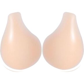 Adhesive Bras - Silicone Breast Lift Invisible Bra Reusable Nipple Covers Strapless Backless Push Up Sticky Bra for Women