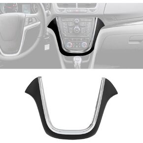 HECASA Dashboard Trim Compatible with 2013-2016 Buick Encore Instrument Panel Center Molding Cover Plastic Chrome W/O Wires