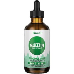 120ml Mullein Leaf Tincture - Lung Cleanse - Vegan Lung Detox - Respiratory Health and Immune Support Drops - Natural Supplement Liquid Extract 4 fl.oz.Chlorophyll