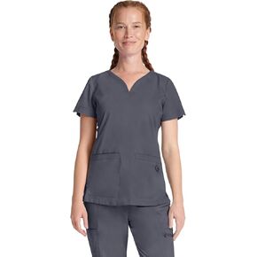 Healing Hands Purple Label Scrub Tops Women - 2-Way Stretch, V-Neck Jean Scrub Tops with 3 Pockets - HH600