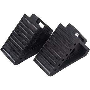 Arcan Solid Rubber Wheel Chocks, 2-Pack (A20014)