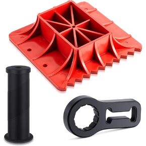 BBTO JACK BASE Stand and Handled Bar Protector و Rubber Grip Grip High Lift Jack Exclues ، سعة 5000 رطل مناسبة لمصاعد مزرعة الرافعات العالية
