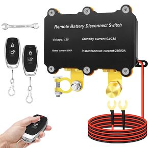 12V 500A بطارية عن بعد مفتاح القتل للبطارية للإغلاق التلقائي ، وتطبيقات مضادة للسرقة في السيارات والشاحنات و RVS ومركبات البناء