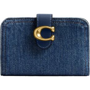 Coach Women's Denim Tabby Accessory-Travel Wallet, B4/Deep Blue, One Size