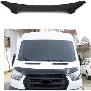 BMY Hood Deflector/Front Bug Shield متوافق مع Ford Transit 2014-2018 Hood Guard Bonnet Prontector | الجسيمات والخطأ | ملحقات السيارات |
