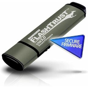 محرك فلاش Kanguru FlashTrust الآمن الموقع رقميًا USB 3.0