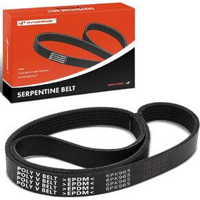 A-Premium Engine Serpentine Drive Belt Compatible with Mazda, Ford, Geo, Infiniti, Isuzu, Mercury & Subaru Cars - CX-5, 3, 3 Sport, 6, CX-9, CX-30, CX-50, Tempo, Storm, Q45, Impulse, Topaz, XT, & More