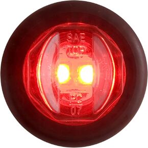OPTRONICS LED C/M 3/4 RND RED MARKER LT RED 2 DIODE W/GRMT