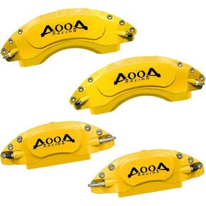 AOOA Caliper Covers Red with White Logo Brake Aluminum Jeep Grand Cherokee Limited/Overland/Summit/Summit Reserve 2022-2024(Set of 4)