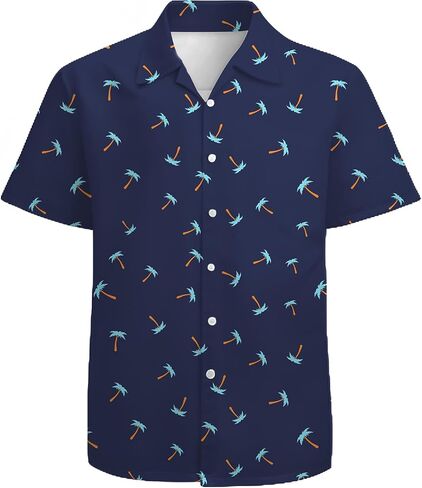 Men's Hawaiian Shirts 3D Graphic Button Down Short Sleeve Tropical Holiday Beach Aloha Shirt in Saudi Arabia