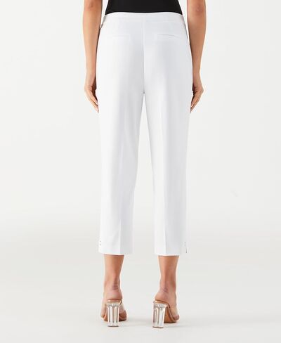 Rafaella Women's 24 "Satin Twill Capri مع الحلقات ، النسيج الممتد ، حزام مرن ، سراويل ملعقة in Kuwait