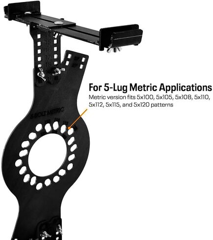 Wheel Fitment Simulator Tire/Rim Fit Size Measuring Mockup Tool, Supports 14 to 20 Inch Wheel Diameters and 7 to 10 Inch Wheel Widths, 5-Lug Metric Wheel Bolt Pattern in Kuwait