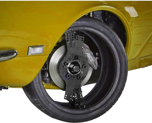 Wheel Fitment Simulator Tire/Rim Fit Size Measuring Mockup Tool, Supports 14 to 20 Inch Wheel Diameters and 7 to 10 Inch Wheel Widths, 5-Lug Metric Wheel Bolt Pattern in Kuwait