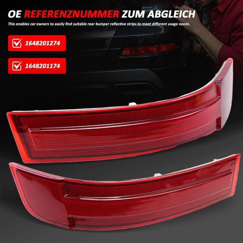 عاكس المصد الخلفي للباب لبنز GL class (X164) 2006-2012 GL320 GL450 GL550 استبدال #1648201174 + 1648201274 in Kuwait