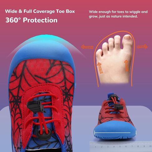 Watelves Wide Toddler Water Shoes Kids Barefoot Athletic Sneakers Girls Boys Quick Dry Aqua Socks for Beach Hiking Swim Kayak Sport Assories ، Tamping Essentials in Kuwait