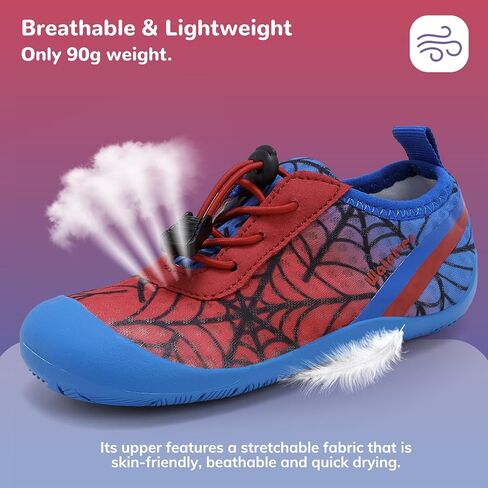Watelves Wide Toddler Water Shoes Kids Barefoot Athletic Sneakers Girls Boys Quick Dry Aqua Socks for Beach Hiking Swim Kayak Sport Assories ، Tamping Essentials in Kuwait