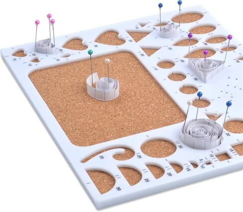 مجموعة من 1 مجموعة من قوالب ورق اللف مع قطعتين من أدوات اللف المشقوقة و40 قطعة من دبابيس الرأس اللؤلؤية للأعمال اليدوية الورقية in Kuwait