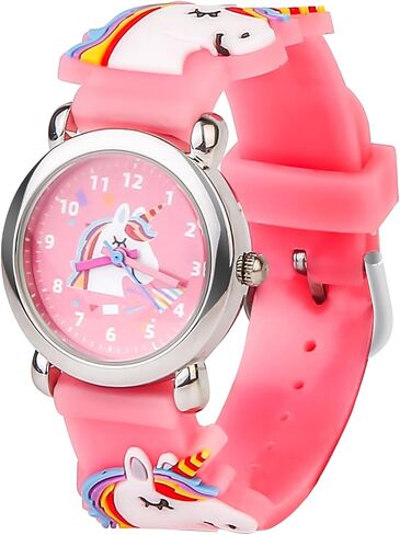 Girls Watches,Unicorn Analog Watch Waterproof Toddler Baby Watch,Gifts for Kids Age Over 3 Year Old Children,Girls Birthday Christmas Gifts in Saudi Arabia