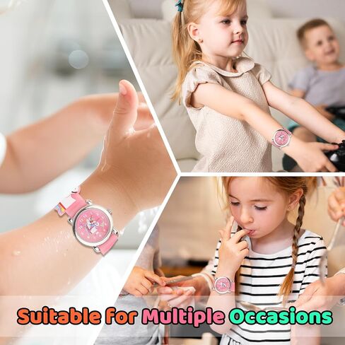 Girls Watches,Unicorn Analog Watch Waterproof Toddler Baby Watch,Gifts for Kids Age Over 3 Year Old Children,Girls Birthday Christmas Gifts in Saudi Arabia
