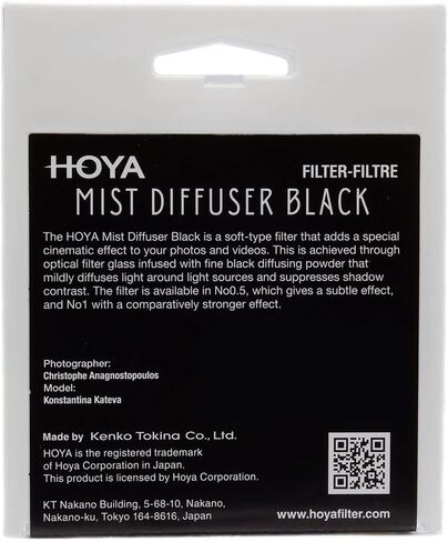 Hoya 58mm Mist Diffuser Black No. 1 Glass Filter in Saudi Arabia