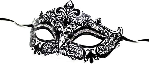 Leprato Masquerade Mask for Women Black Venetian Mask for Halloween Mardi Gras Prom Ball Party Costume Mask in Saudi Arabia