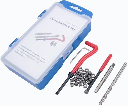 M10x1.25 Thread Repair Kit, Metric Helicoil Thread Repair Kit with HSS Drill and Stainless Inserts for All Metals, Composites, Polymers and Other Materials in Kuwait