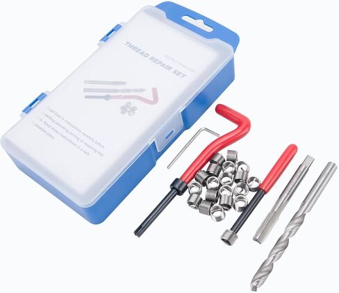 M10x1.25 Thread Repair Kit, Metric Helicoil Thread Repair Kit with HSS Drill and Stainless Inserts for All Metals, Composites, Polymers and Other Materials in Kuwait