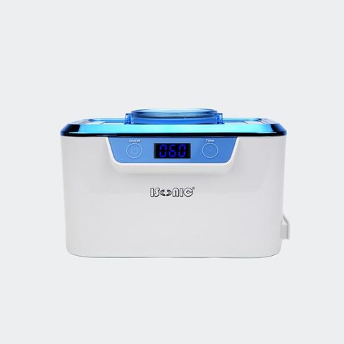 منظف ​​بالموجات فوق الصوتية التجاري المصغر iSonic DS310C مع حامل فرشاة المكياج لأدوات التجميل وفرش الهواء والمجوهرات والنظارات، 110 فولت 55 وات in Kuwait