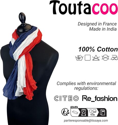 Toutacoo, Cotton Scarf, Chèche, Echarpe, crinkle soft scarf, light, fashion, solid, wrap, shawl, unisex, Plaited 100% Cotton in Kuwait