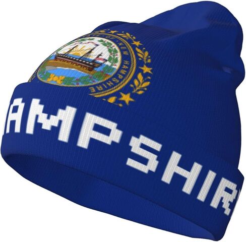 USA Flag Beanie Hat for Men and Women - Soft and Warm Knit Hat Unisex Winter Fall Hat Cuffed Knitted Skull Cap in Kuwait