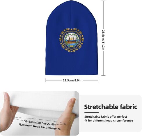 USA Flag Beanie Hat for Men and Women - Soft and Warm Knit Hat Unisex Winter Fall Hat Cuffed Knitted Skull Cap in Kuwait