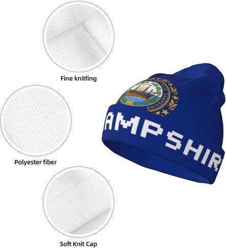 USA Flag Beanie Hat for Men and Women - Soft and Warm Knit Hat Unisex Winter Fall Hat Cuffed Knitted Skull Cap in Kuwait