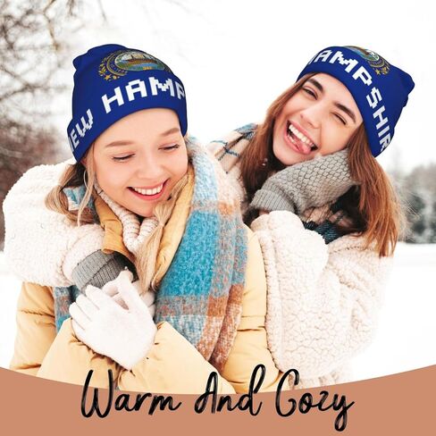 USA Flag Beanie Hat for Men and Women - Soft and Warm Knit Hat Unisex Winter Fall Hat Cuffed Knitted Skull Cap in Kuwait