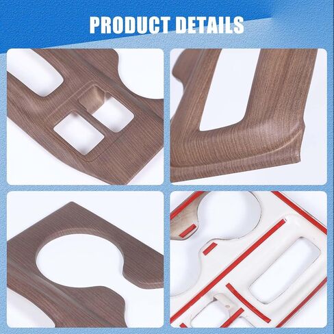 Gear Shift Panel Cover Trim for Honda Pilot 2023 2024 Accessories, ABS Automotive Center Consoles Cup Holder Panel Cover Anti-Scratch Protector, 1PCS (Carbon Fiber Pattern) in Saudi Arabia