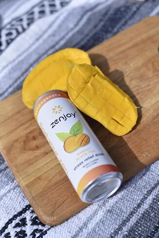Stress Reief Drink, Calming Green Tea, Non Alcoholic, Ashwagandha & Lemon Balm for Stress Relief, L - Theanine for Focus (12 Pack) (Honey) in Kuwait