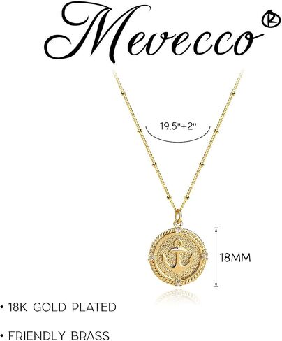 MEVECCO Gold Dainty Anchor Pendant Necklace,14K Gold Plated Cute Horizontal Hammered Necklace for Women in Kuwait