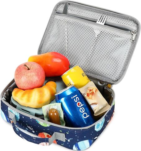 abshoo Kids Lunch Bag for Girls 4-6-8 Small Reusable Lunch Bag Insulated Meal Tote Kit for School Girl (Butterfly) in Kuwait