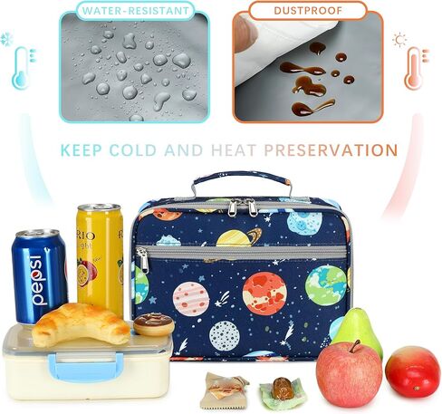 abshoo Kids Lunch Bag for Girls 4-6-8 Small Reusable Lunch Bag Insulated Meal Tote Kit for School Girl (Butterfly) in Kuwait