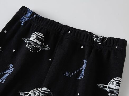 Dolphin & Fish Boys Summer Pajamas 4pieces تعيين الأولاد القصيرة الأكمام اللطيفة المطبوعة أطفال الأطفال ملابس النوم. in Kuwait