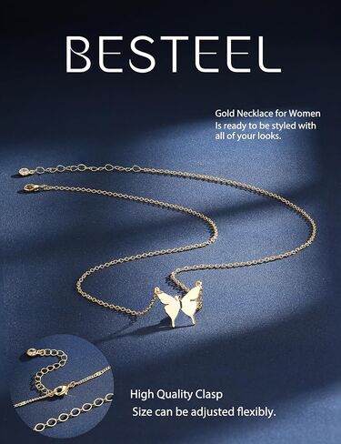 Besteel 3pcs قلادات الذهب ذات الطبقات الوعرة للنساء - paperclip pearl choker necklace stack مجموعة عصرية بسيطة سلسلة سلسلة مجوهرات غير مشوهة بالماء الهدايا in Saudi Arabia