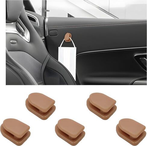 5 PCS Car Dashboard السنانير الصغيرة ، والسنانير اللاصقة للسيارة ABS متعددة الوظائف ، وحامل تخزين السيارات للمفتاح المعلق ، والقناع ، والسماعات ، وملحقات السيارات الداخلية الشاملة (أسود) in Kuwait