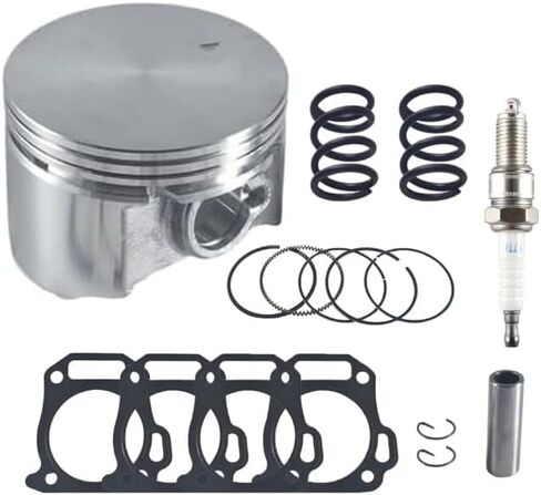 70mm Flat Top Piston .550 Rings Gasket Kit With 26lb Valve Springs For Predator 212cc High Compression performance GX200 Gas Engine Mini Bike Go Kart in Saudi Arabia