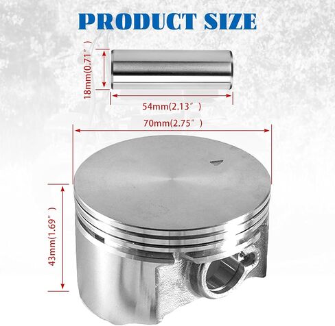 70mm Flat Top Piston .550 Rings Gasket Kit With 26lb Valve Springs For Predator 212cc High Compression performance GX200 Gas Engine Mini Bike Go Kart in Saudi Arabia