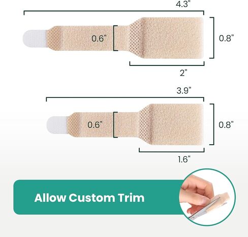 Welnove Hammer Toe Storener - 16 Pack Back Brack Toe - مصحح أصابع القدم المطرقة للنساء - جبول إصبع القدم لأصابع القدم المحصنة ، وأصابع القدم المجهورة ، وأصابع القدم العازمة - (متعدد الحجم ، البيج) in Kuwait