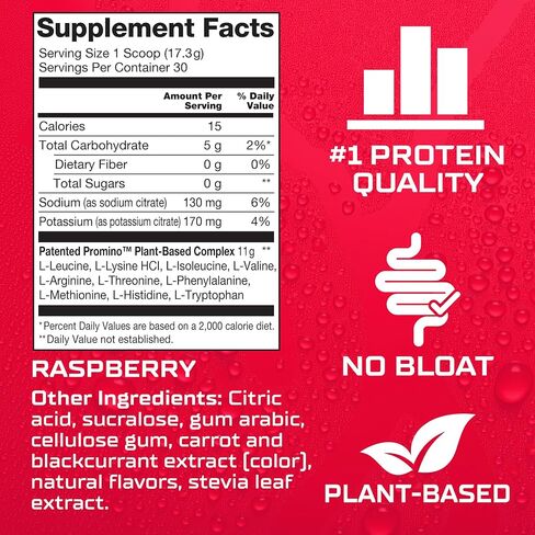 1 Scoop = 75g Whey Protein*, Extra-Strength Leucine (EAA + BCAA), Muscle Recovery, NSF Certified, 100% Absorbability, GLP-1 & Bariatric Support, Purest Protein w/o Calories - Rasp 30 Servings in Saudi Arabia