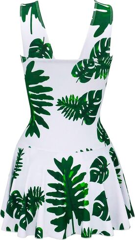 AONTUS Plus Size Hawaiin Swimsuits for Women Swimwear Long Torso Tummy Control Swimdress in Saudi Arabia